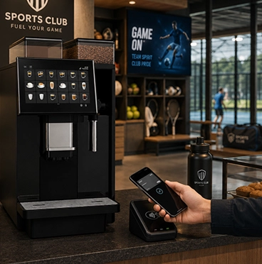 contactless payment coffee stations