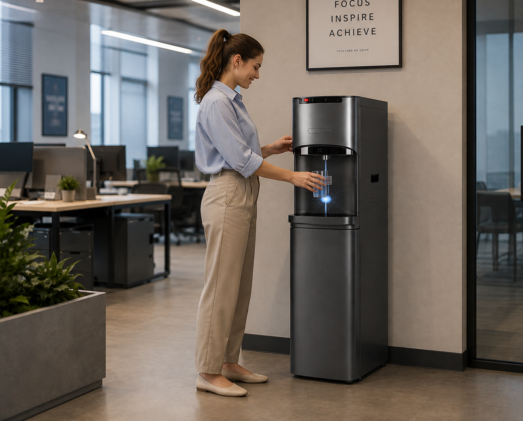 3 Temperature freestanding water cooler