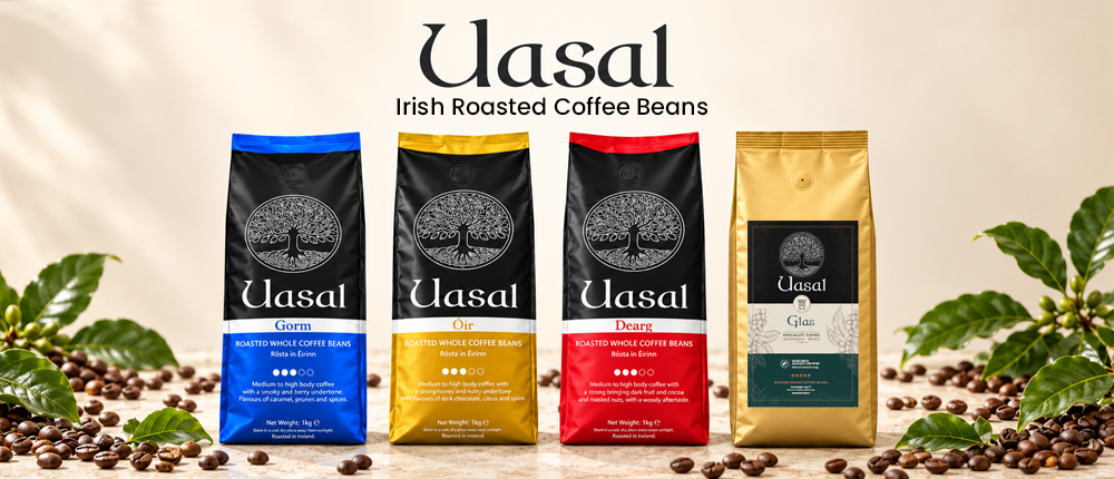 Uasal 4 coffee beans blends banner